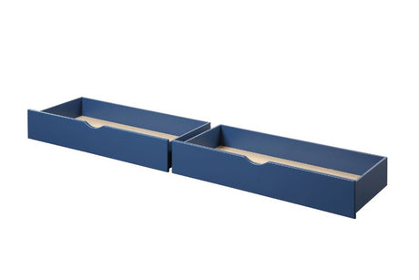 Acme - Haley II Twin/Full Bunk Bed W/Storage 37865 Navy Blue Finish