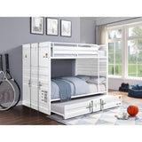 Cargo Full/Full Bunk Bed 37885 White Finish | Acme - 37885 - Home Elegance USA - 2