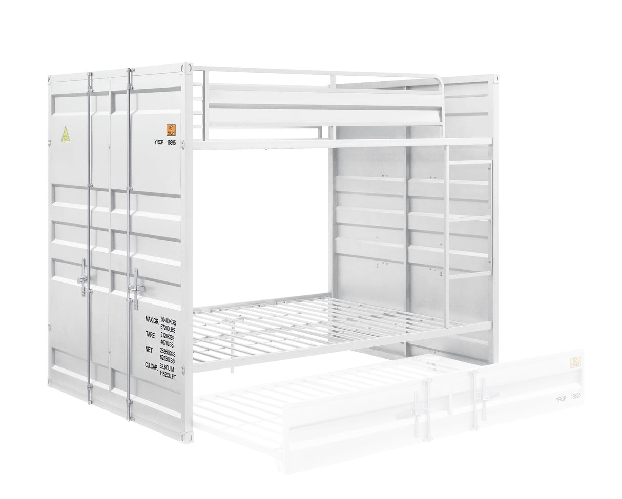 Acme - Cargo Full/Full Bunk Bed 37885 White Finish