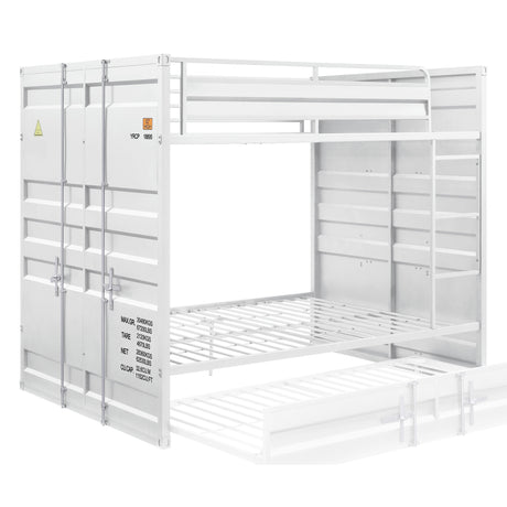 Acme - Cargo Full/Full Bunk Bed 37885 White Finish