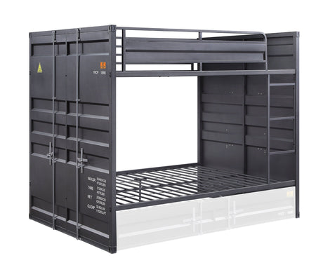Cargo Full/Full Bunk Bed 37895 Gunmetal Finish | Acme | Home Elegance USA