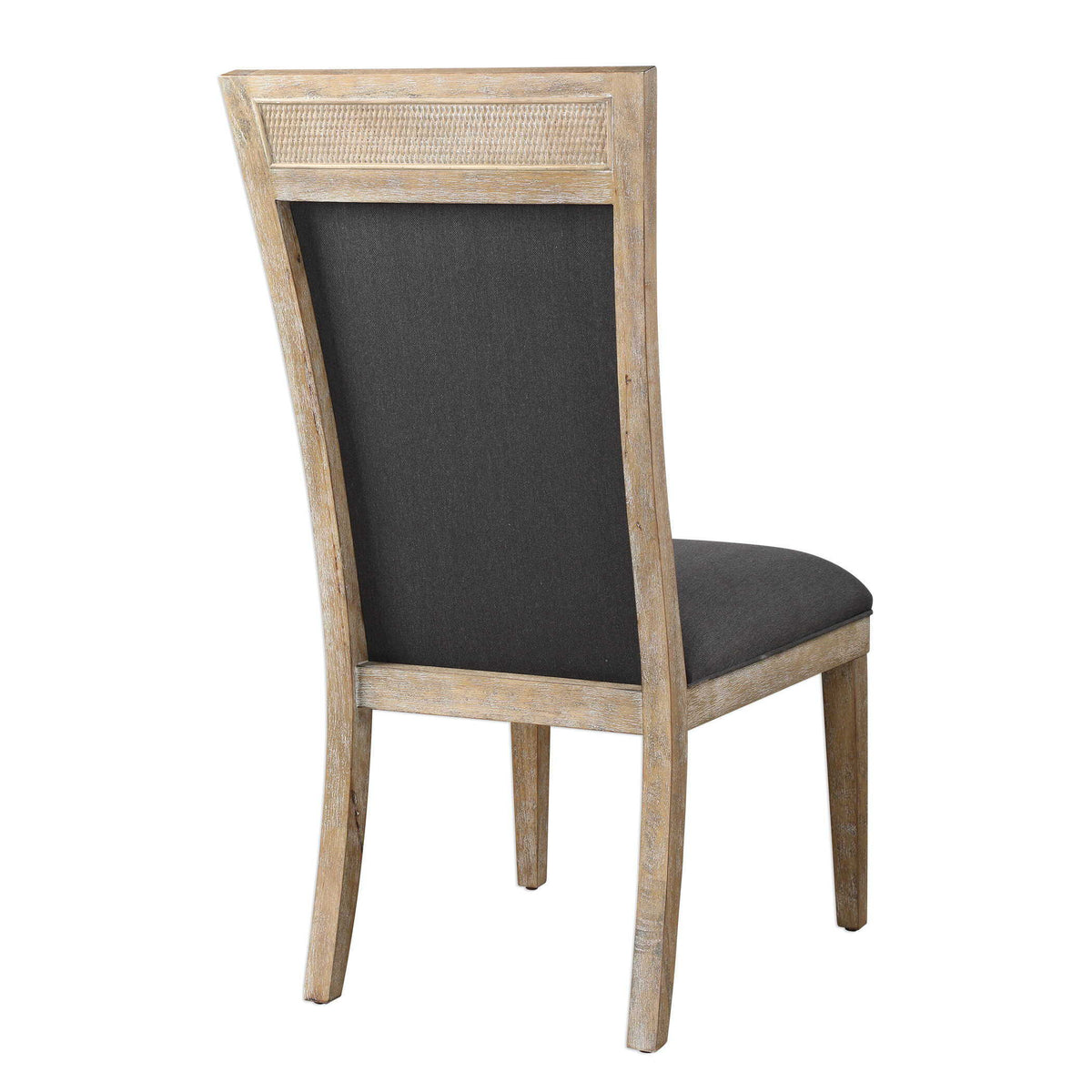 Encore Armless Chair Dark Gray - Black / Light Brown by Uttermost - View 4