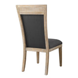 Encore Armless Chair Dark Gray - Black / Light Brown by Uttermost - View 4