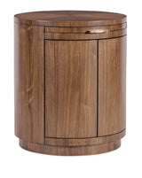Eleana Round Nightstand Medium Wood - Dark Brown by Hooker Furniture - View 1