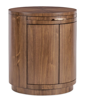 Eleana Round Nightstand Medium Wood - Dark Brown by Hooker Furniture - View 1