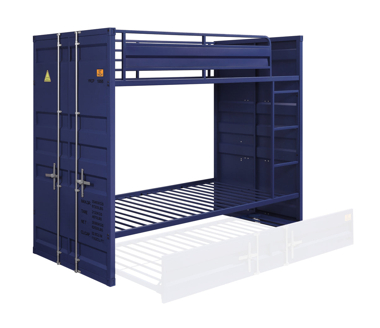Acme - Cargo Twin/Twin Bunk Bed 37900 Blue Finish