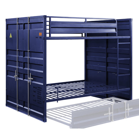 Acme - Cargo Full/Full Bunk Bed 37905 Blue Finish