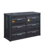 Acme - Cargo Dresser 37955 Gunmetal Finish