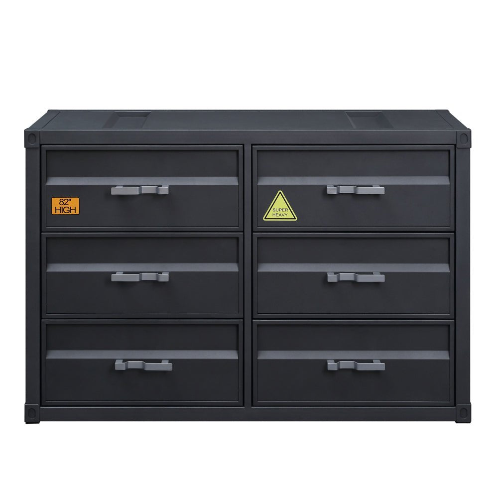 Cargo Dresser 37955 Gunmetal Finish | Acme - 37955 - Home Elegance USA - 3