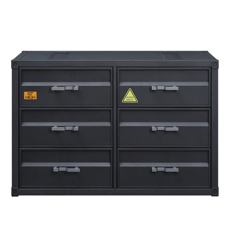 Acme - Cargo Dresser 37955 Gunmetal Finish