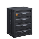 Cargo Chest W/4 Drawers 37956 Gunmetal Finish | Acme | Home Elegance USA