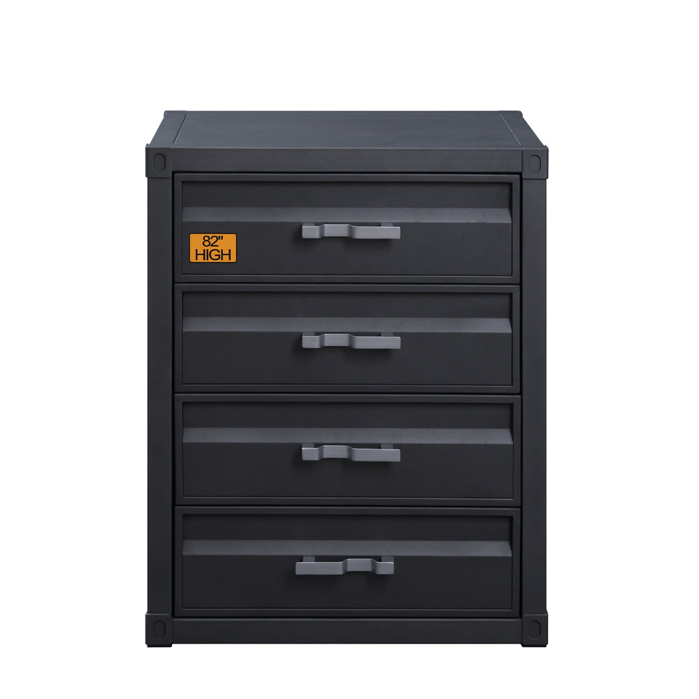 Acme - Cargo Chest W/4 Drawers 37956 Gunmetal Finish