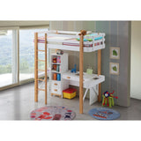 Acme - Rutherford Twin Loft Bed 37970 White & Natural Finish