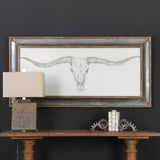 Western Skull Mount Print - Silver by Uttermost - View 2