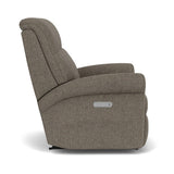 Davis Transitional Fabric Power Rocking Recliner With Power Headrest | Flexsteel
