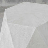 Volker White Geometric Accent Table by Uttermost - View 6