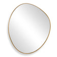 Distort Mirror Antique Brass - Gold by Uttermost - View 1