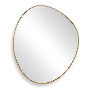 Distort Mirror Antique Brass - Gold by Uttermost - View 1