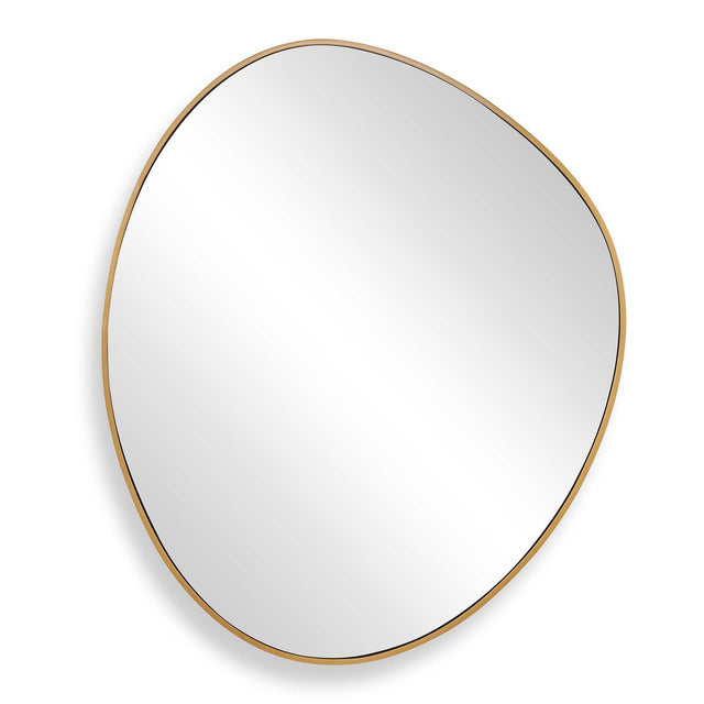 Distort Mirror Antique Brass - Gold by Uttermost - View 1
