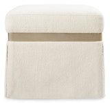 Melange Dream Weaver Pouf - White by Hooker Furniture - View 5