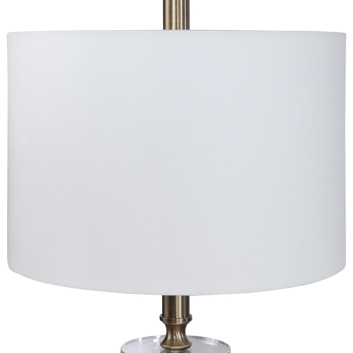 Maud Floor Lamp Aged Black - Black / White by Uttermost - View 5
