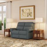 Bernard Power Reclining Loveseat With Power Headrest & Lumbar, Nailhead Trim | Flexsteel