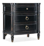 Charleston Three-Drawer Nightstand - Black by Hooker Furniture - View 1