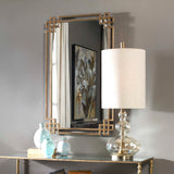 Devoll Mirror - Gold by Uttermost - View 4
