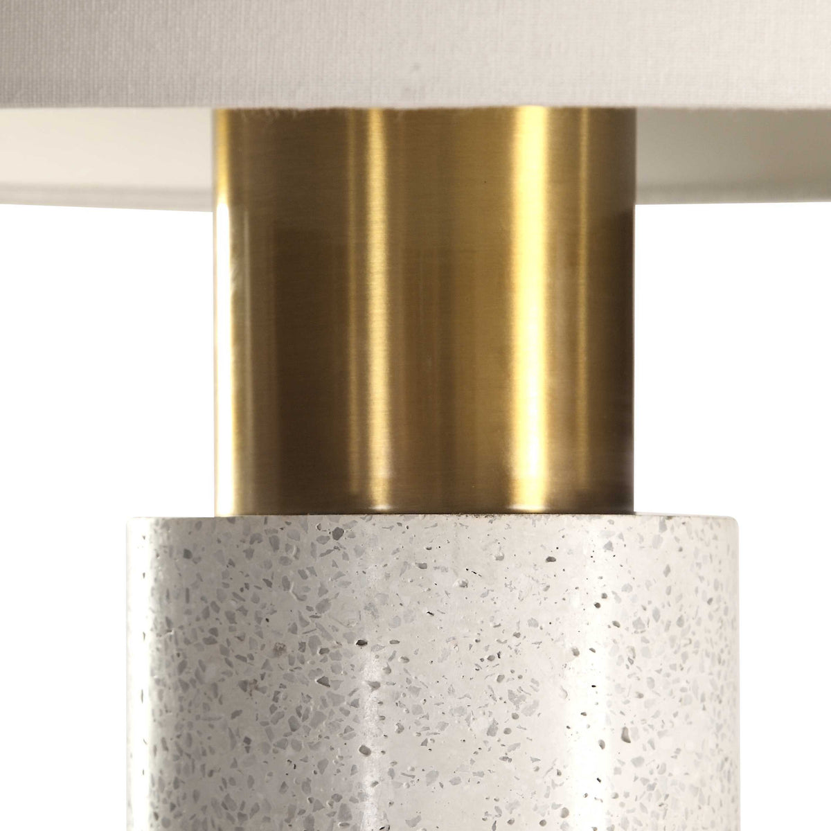 Vaeshon Concrete Table Lamp - White / Yellow by Uttermost - View 3
