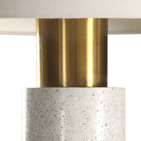 Vaeshon Concrete Table Lamp - White / Yellow by Uttermost - View 3