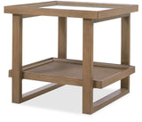 Sonnet Rectangular End Table - Dark Gray / Light Brown by Hooker Furniture - View 3