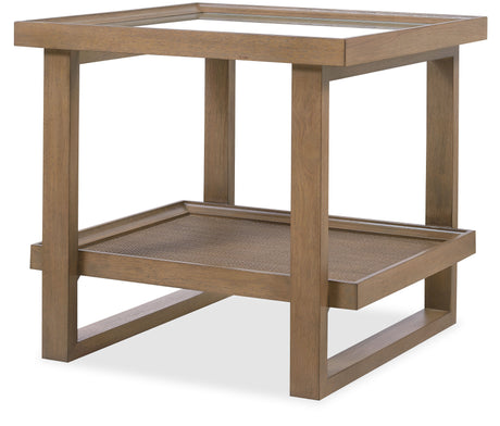 Sonnet Rectangular End Table - Dark Gray / Light Brown by Hooker Furniture - View 3