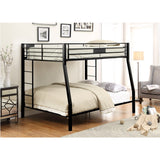 Acme - Limbra Full XL/Queen Bunk Bed 38005 Sandy Black Finish