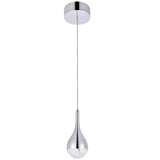 Amherst Led 1 - Light Pendant In Chrome | Elegant Lighting | Home Elegance USA