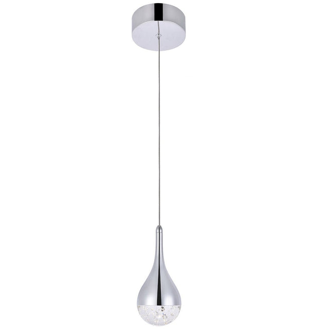 Amherst Led 1 - Light Pendant In Chrome | Elegant Lighting | Home Elegance USA