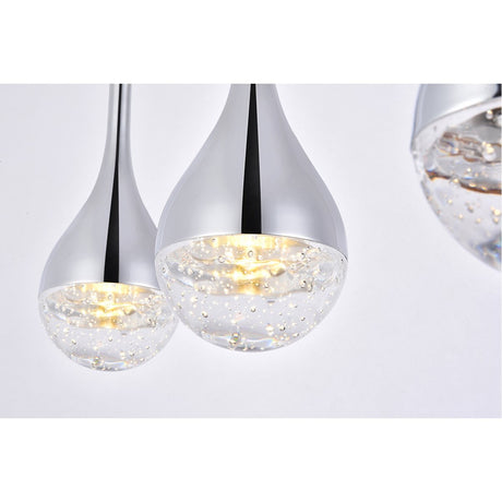 Amherst Led 3 - Light Chandelier In Chrome | Elegant Lighting - ELL - 3803D24C - Home Elegance USA - 4