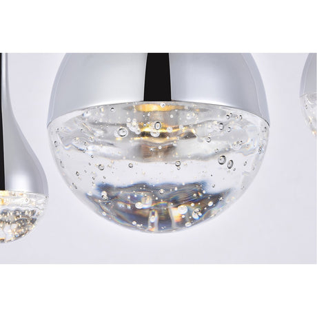 Amherst Led 3 - Light Chandelier In Chrome | Elegant Lighting - ELL - 3803D24C - Home Elegance USA - 5