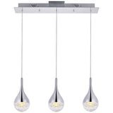 Amherst Led 3 - Light Chandelier In Chrome | Elegant Lighting - ELL - 3803D24C - Home Elegance USA - 1