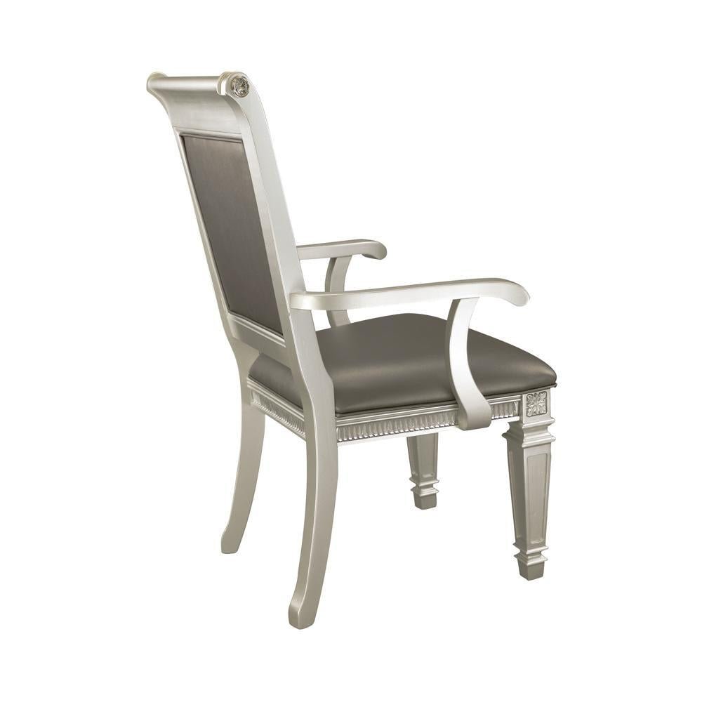 1958A Bevelle Glam Silver Wood Arm Chair (Set Of 2) - 1958A | Homelegance | Home Elegance USA