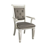 1958A Bevelle Glam Silver Wood Arm Chair (Set Of 2) - 1958A | Homelegance | Home Elegance USA