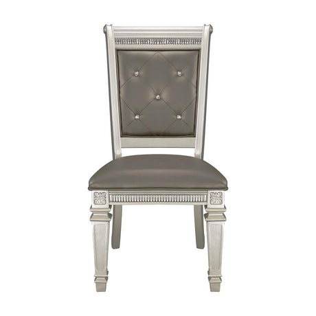 1958S Bevelle Glam Silver Wood Side Chair (Set Of 2) - 1958S | Homelegance | Home Elegance USA