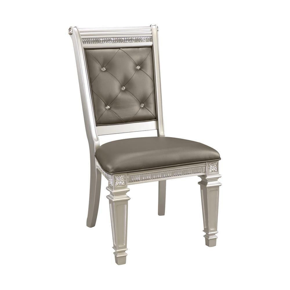 1958S Bevelle Glam Silver Wood Side Chair (Set Of 2) - 1958S | Homelegance | Home Elegance USA