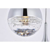 Amherst Led 5 - Light Round Chandelier In Chrome | Elegant Lighting - ELL - 3805D14C - Home Elegance USA - 3