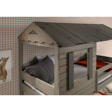 Darlene Twin/Twin Bunk Bed 38140 Rustic Gray Finish | Acme - 38140 - Home Elegance USA - 3