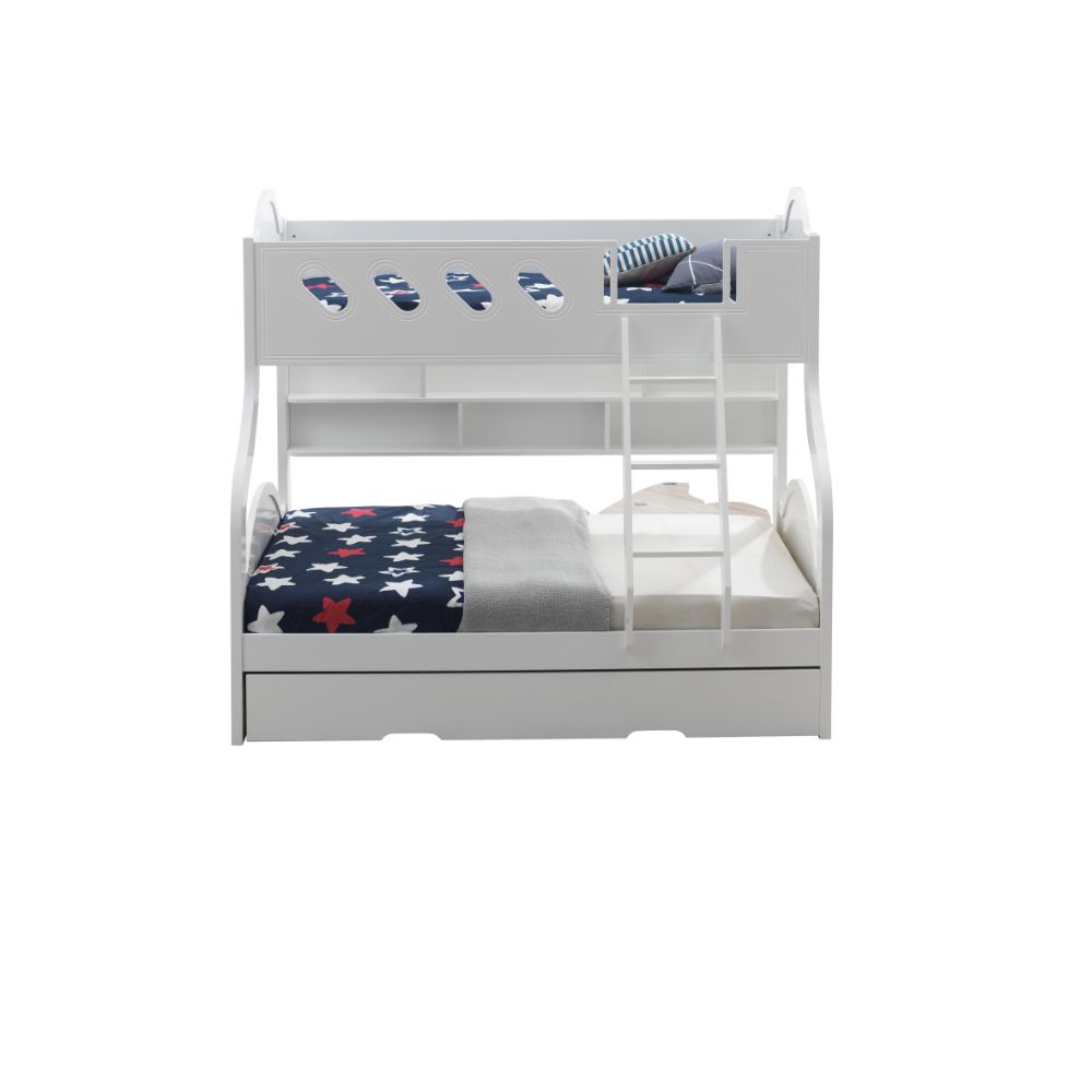 Acme - Grover Twin/Full Bunk Bed 38160 White Finish