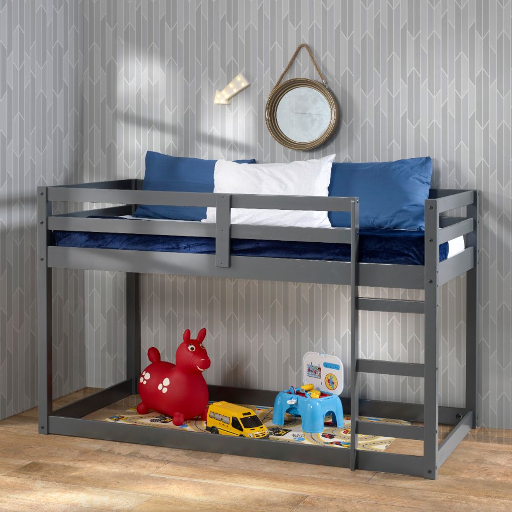 Acme - Gaston Twin Loft Bed 38180 Gray Finish