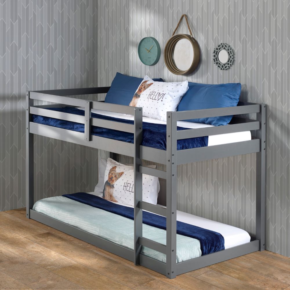 Acme - Gaston Twin Loft Bed 38180 Gray Finish