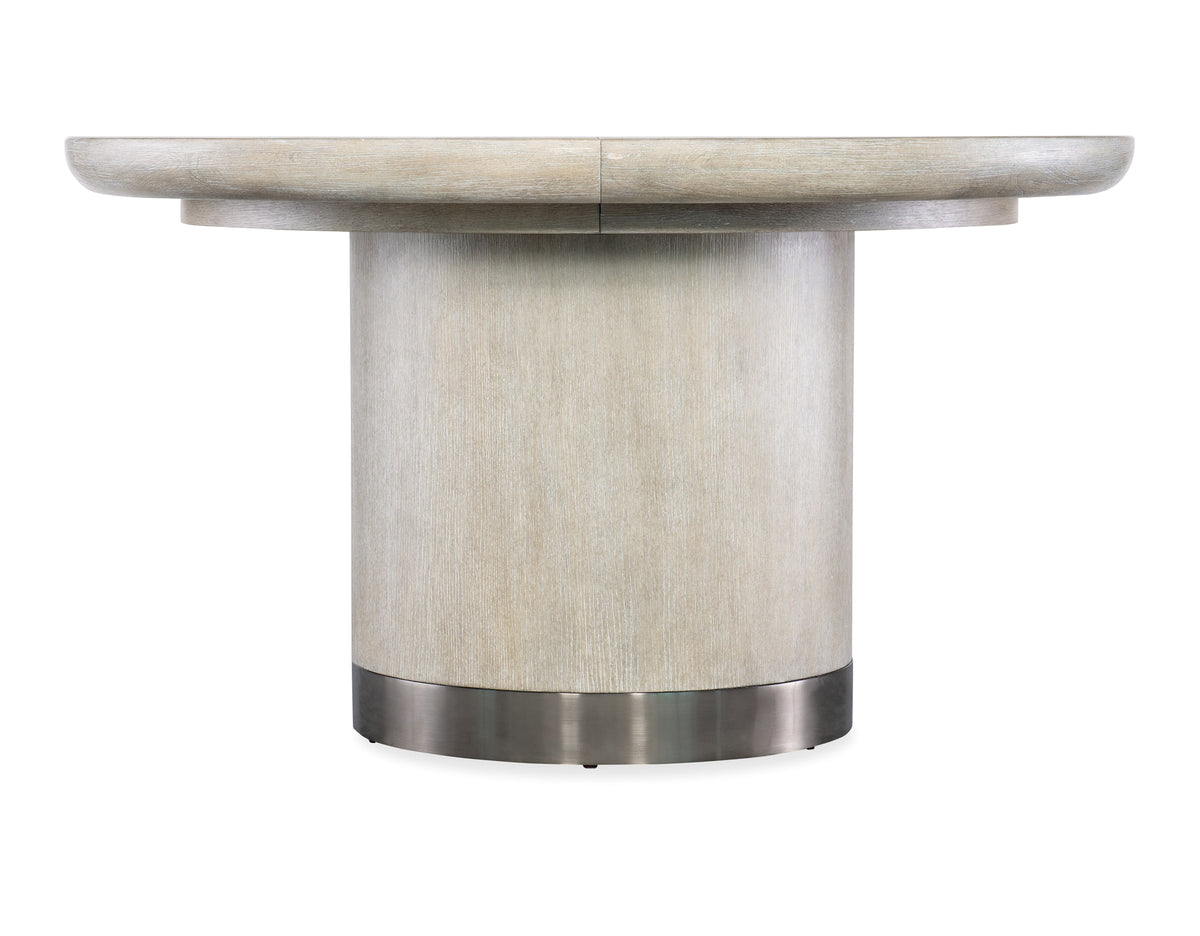 Modern Mood Round Dining Table With 1-18" Leaf - Beige by Hooker Furniture - View 1