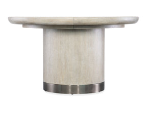 Modern Mood Round Dining Table With 1-18" Leaf - Beige by Hooker Furniture - View 1