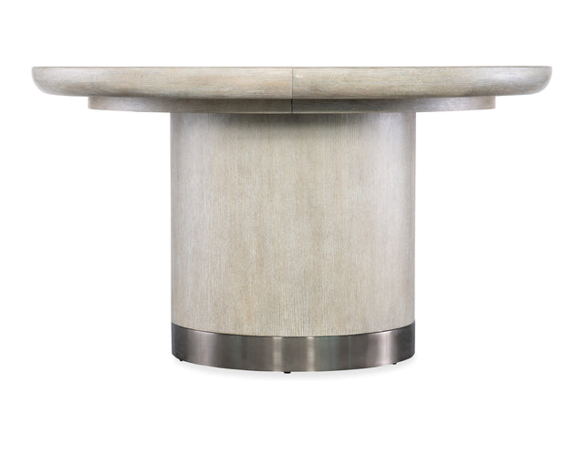 Modern Mood Round Dining Table With 1-18" Leaf - Beige by Hooker Furniture - View 1